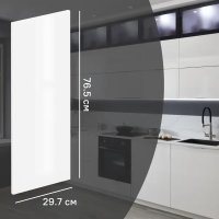Фасад кухонного шкафа Аша 29.7x76.5 см KONSENSA ЛДСП цвет белый