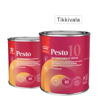 Эмаль Tikkivala Pesto 10 матовая цвет белый 0.9 л Эмаль Tikkivala Pesto 10 матовая цвет белый 0.9 л