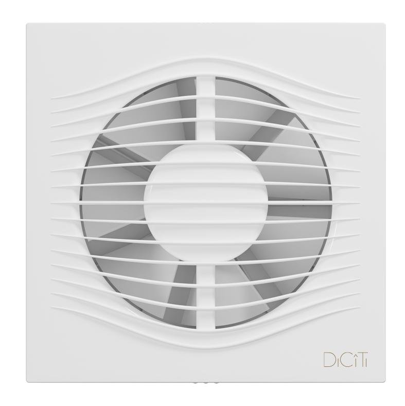 Вентилятор накладной SLIM D125 обратный клапан MRH DICITI