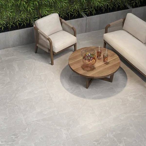 Глазурованный керамогранит Kerama Marazzi Лоди 59.5x59.5 см 1.44 м² матовый цвет светло-серый