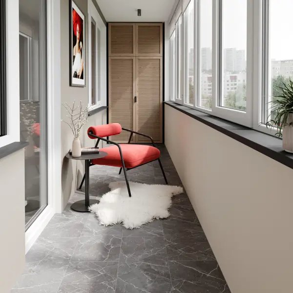 Глазурованный керамогранит LB Ceramics Эпоха 30x60.3 см 1.44 м² матовый цвет темно-серый