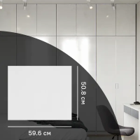 Дверь для шкафа Лион Аша 59.6x50.8x1.6 см ЛДСП цвет белый лак