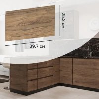Фасад кухонного шкафа Токио 39.7x25.3 см KONSENSA ЛДСП цвет темное дерево Фасад кухонного шкафа Токио 39.7x25.3 см KONSENSA ЛДСП цвет темное дерево