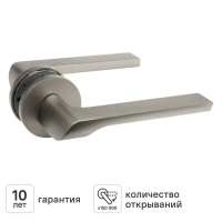 Дверная ручка на розетке KREAFORTA Вихра без запирания цвет никель Дверная ручка на розетке KREAFORTA Вихра без запирания цвет никель