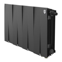 Радиатор биметаллический Royal Thermo PianoForte 300 Чёрный VR80 - 8 секц.