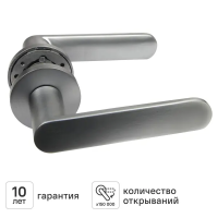Дверная ручка на розетке KREAFORTA Шуя без запирания цвет хром Дверная ручка на розетке KREAFORTA Шуя без запирания цвет хром