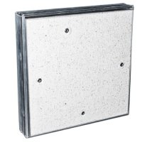 Люк ревизионный D Ceramo 300х400 скрытый монтаж съемный алюминий EVECS
