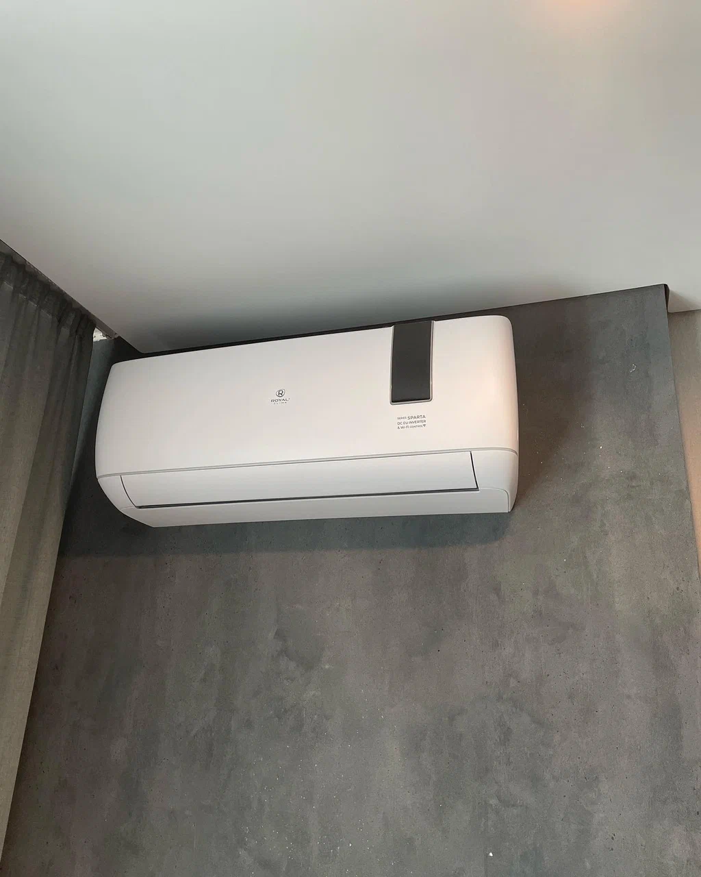 Royal Clima SPARTA DC EU Inverter после чистового монтажа в квартире